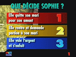 Écran du choix lors du film "Ma Télé Interactive" Écran du choix lors du film "Ma Télé Interactive"