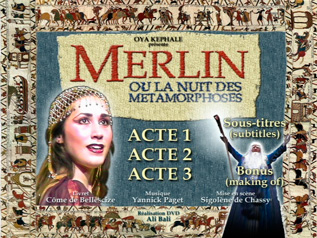 Affiche de l'opéra "Merlin ou la nuit des métamorphoses"