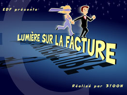 affiche EDF - Lumière sur la facture affiche EDF - Lumière sur la facture