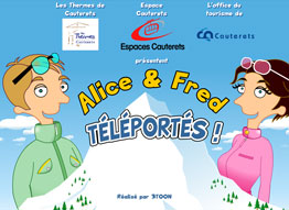 affiche Cauterets - Fred et Alice téléportés ! affiche Cauterets - Fred et Alice téléportés !