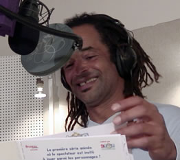 Yannick Noah lors de la séance d'enregistrement de la série "1 minute de pause"