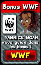 Yannick Noah présente les bonus WWF