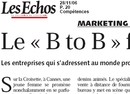 Les Échos - 28 novembre 2006 Les Échos - 28 novembre 2006