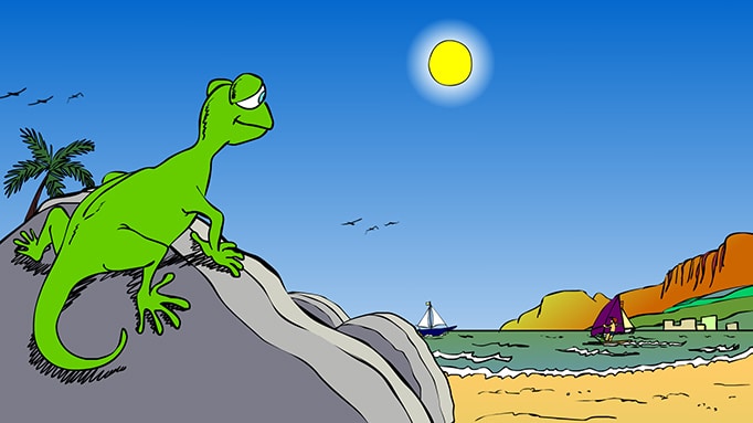 Le lézard, animation pour ateliers créatifs d'enfants de 5 à 10 ans Le lézard, animation pour ateliers créatifs d'enfants de 5 à 10 ans