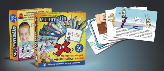 JEU DE CARTES MULTIMALIN TABLES DE MULTIPLICATION - TOUT EN UN