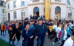 Speed Rentrée - danse devant la mairie de Vesoul