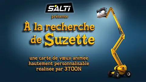 E-cards Salti personnalisables en 3D