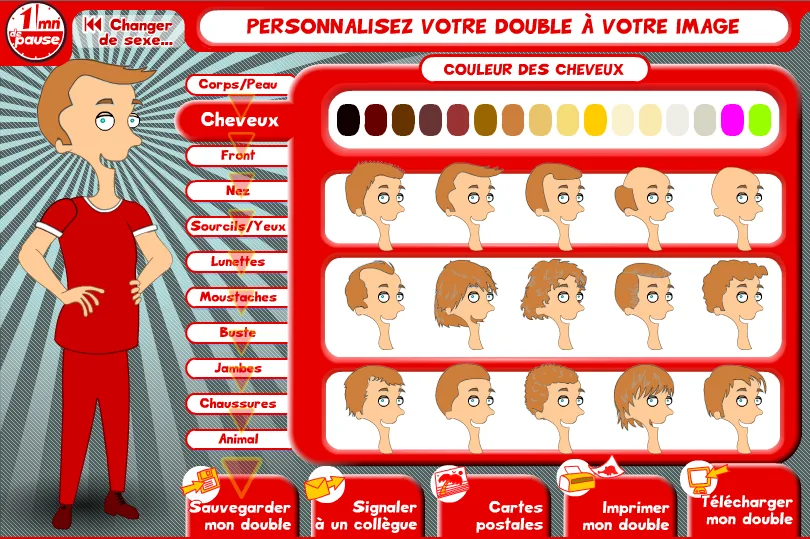 Personnalisez votre double à votre image : l’atelier de personnalisation de 1 minute de pause