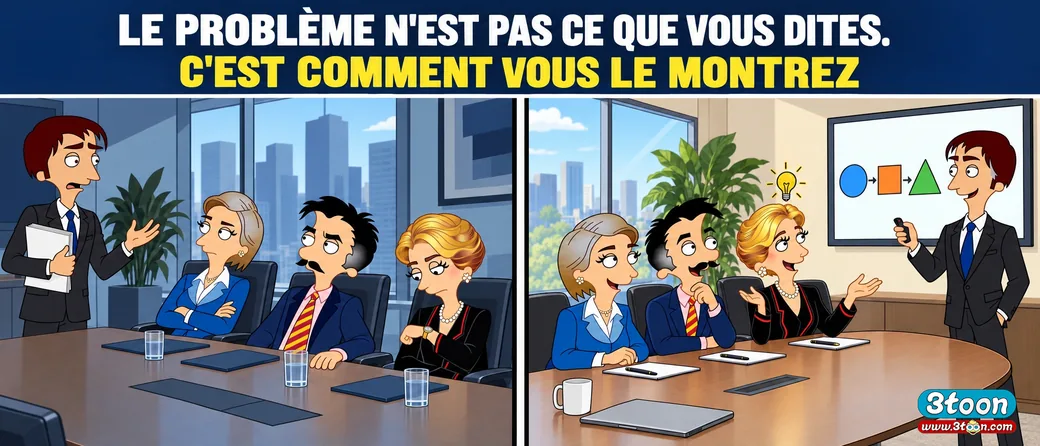 Le problème n’est pas ce que vous dites, c’est comment vous le montrez